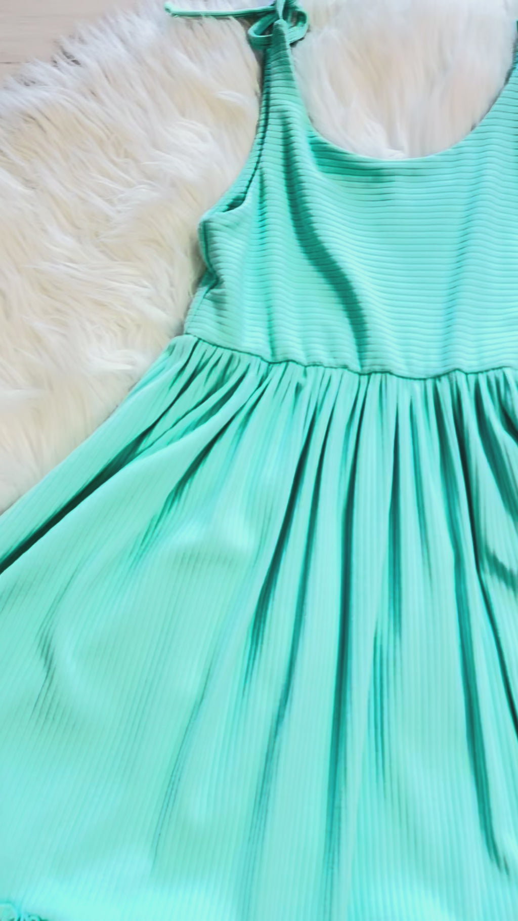 Girl’s Teal Ruffled Dress with Shorts