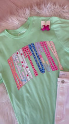 Women’s mint pattern Kentucky Graphic Tee