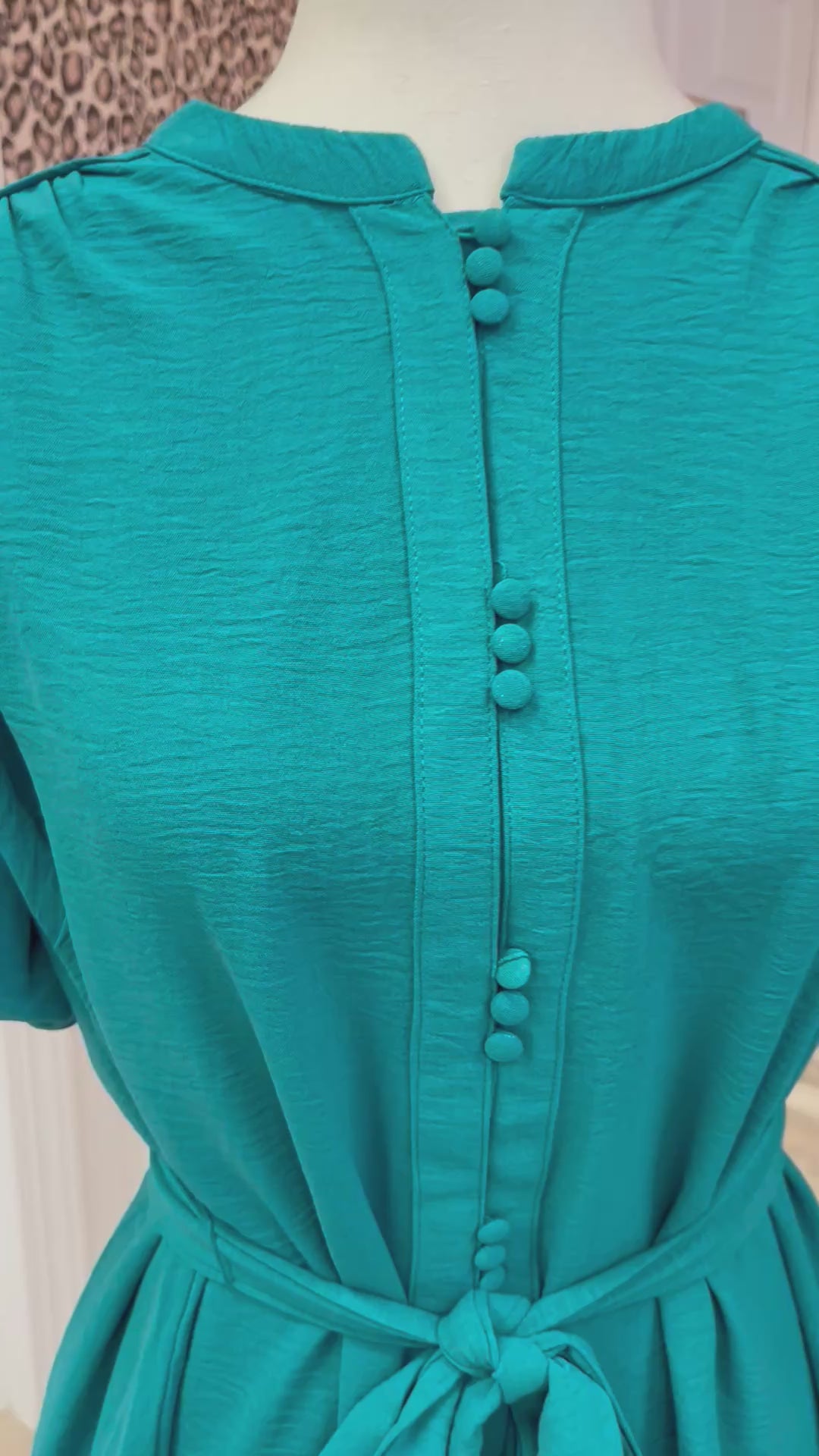 Women’s Umgee Dark Teal Button Down Dress