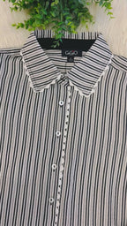 Women’s GiGiO Black Button Down Top