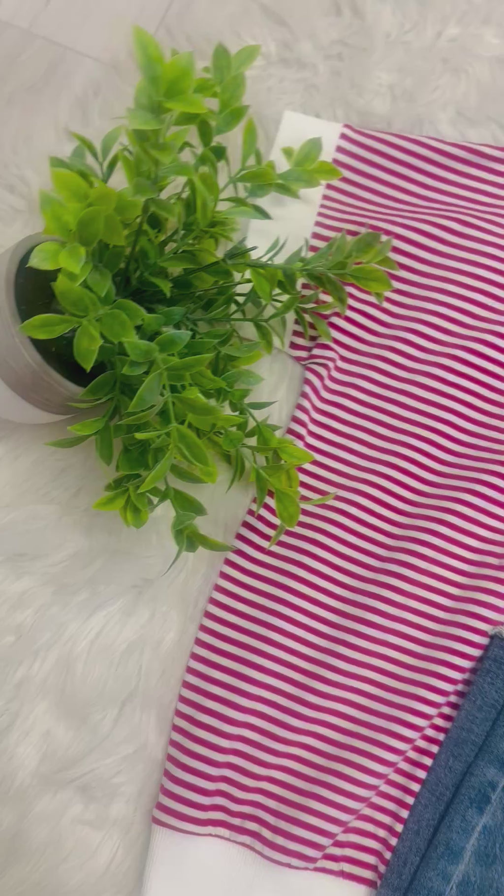 Women’s Zenana Mauve Striped Top