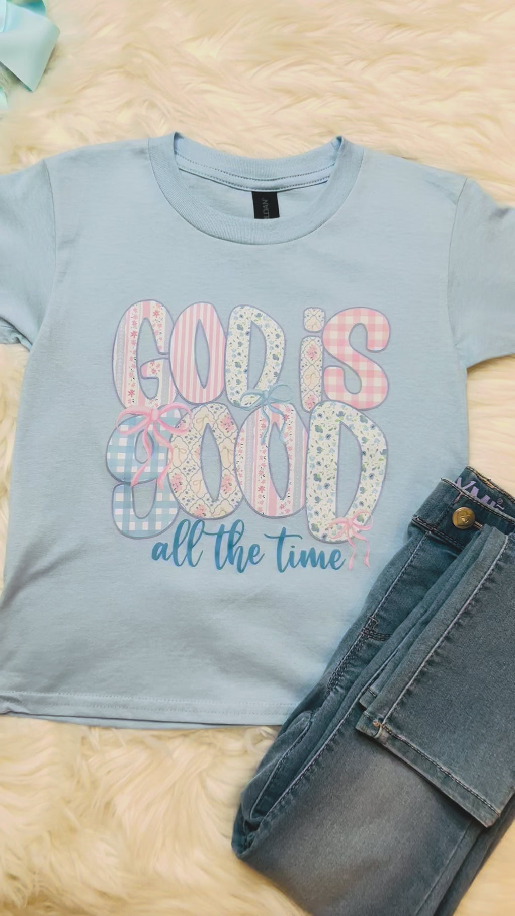 Girl’s God is Good Tee