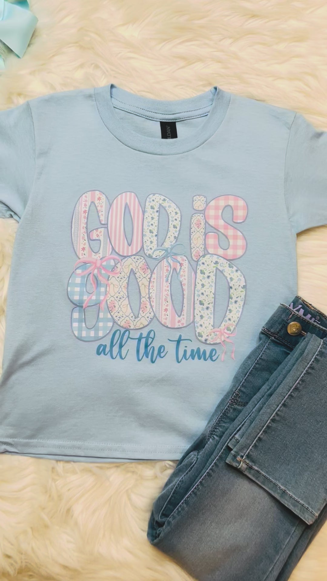 Girl’s God is Good Tee