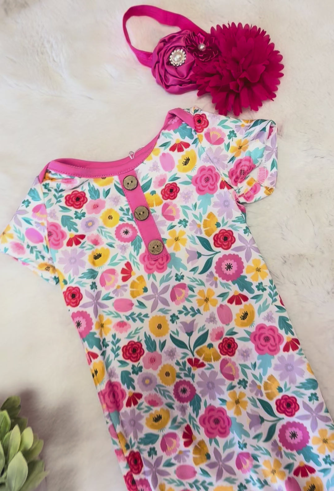 Girls Garden Fresh Cutie Knot Gown