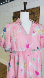 Women’s Umgee Red Stripe Pattern Dress
