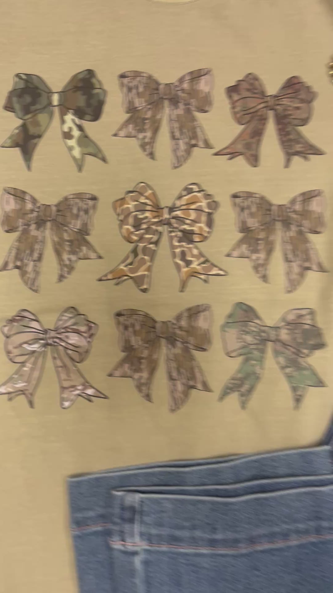 Women’s Camo Bow Graphic Tee
