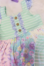 Girls Pastel Bloom Ruffle Set