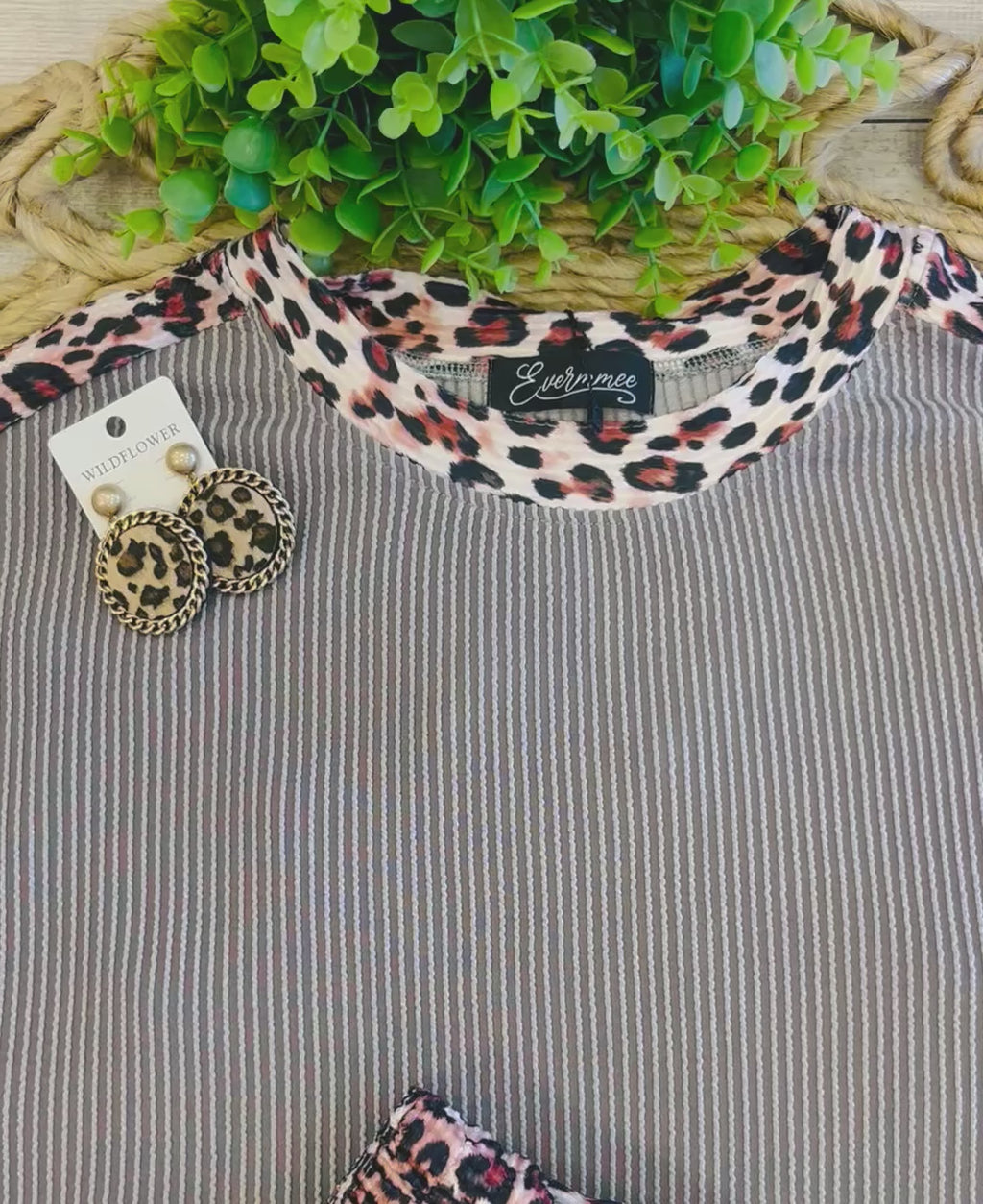 Women’s Cheetah Ribbed Short Set