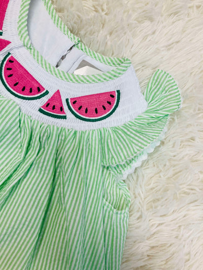 Lil' Cactus Watermelon Girl's Dress - Mini Mee Boutique