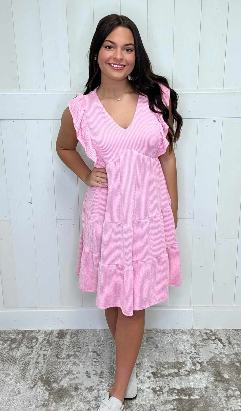 Women’s Simply Southern Ribbed Dress - Mini Mee Boutique