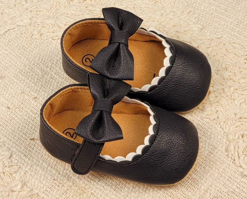 Baby Bow Tye Shoe - Black